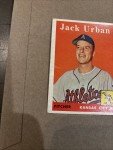 1958 Topps #367 Jack Urban KC Athletics Card
