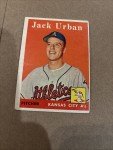 1958 Topps #367 Jack Urban KC Athletics Card