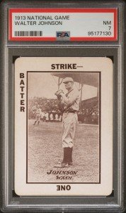 1913 National Game Walter Johnson Baseball Card