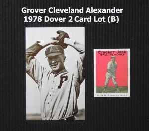 Grover Cleveland Alexander 2-Card Set: Dover Reprint & Postcard