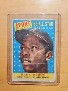 1958 Topps Hank Aaron All-Star Sport Card #488
