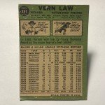 Vern Law 1967 Topps Cy Young Winner Card