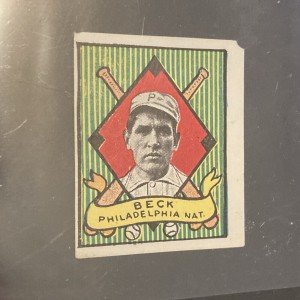 1911 Helmar Fred Beck T332 Sports Card