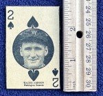 1927 W560 Walter Johnson Spades Card - HOF