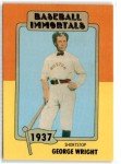 1980s SSPC Baseball Immortals George Wright #12 Card