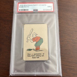 Babe Ruth 1935 Whitman Baseball Card PSA 9