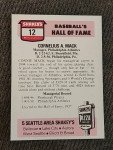 1976 Shakey's Pizza Connie Mack Card #12