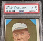 1960 Fleer Grover Cleveland Alexander PSA 4 Card