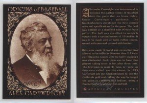 1994 American Archives Baseball Origins Alexander Cartwright #6