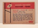 1960 Fleer Abner Haynes Dallas Texans Rookie Card