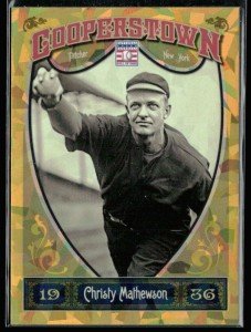 Christy Mathewson 2013 Panini Cooperstown Gold Card