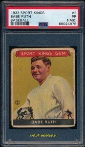 1933 Sport Kings Babe Ruth Yankees Card #2