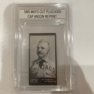 Cap Anson Aged Reprint 1895 Mayo Card