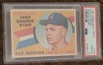 1960 Topps Venezuelan #134 Ken Johnson Rookie PSA 8