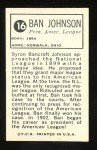 1963 Bazooka All-Time Greats Baseball #16 Ban Johnson