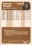 1983 Fleer George Wright RC - Texas Rangers