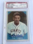 Carl Hubbell Autographed 1960 Fleer Card