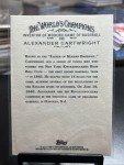 2009 Topps Allen & Ginter Alexander Cartwright Card