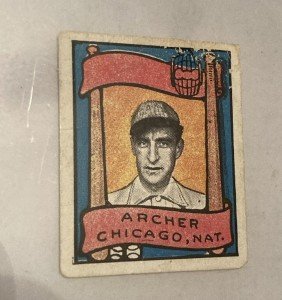 1911 Helmar Stamps Jimmy Archer T332 Card