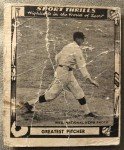 1948 Swell Sport Thrills Walter Johnson Baseball Card