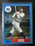 2017 Topps Babe Ruth Blue Mojo Refractor #/115