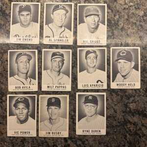 1960 Leaf Baseball Trading Cards 10-Pack Set