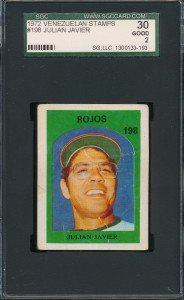 1972 Venezuela Stamps #198 Julian Javier Card