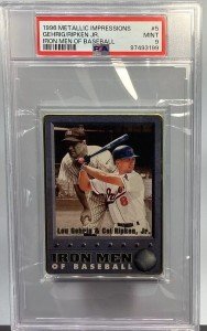 Lou Gehrig & Cal Ripken Jr. PSA 9 Card