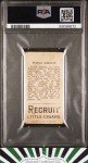 1912 T207 Walter Johnson Brown Background Card