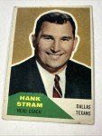 1960 Fleer Hank Stram Texans Rookie Card
