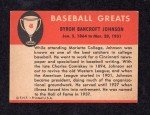 1961 Fleer Ban Johnson Baseball Hall of Fame Card