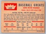 1960 Fleer Honus Wagner Pirates Card #62