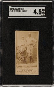 1887 N172 Old Judge Buck Ewing Card