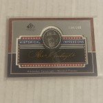 2003 SP Legendary Cuts Alexander Cartwright Gold Card