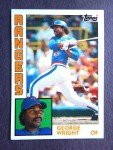 George Wright 1984 Topps Baseball Card #688