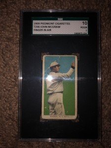 1909 T206 John McGraw Finger In Air Card