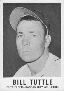 1960 Leaf Baseball Card #32 Bill Tuttle
