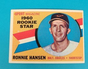 1960 Topps Ronnie Hansen Orioles Baseball Card