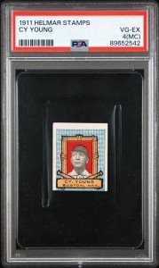 1911 Helmar Cy Young Stamp - PSA 4 Rare
