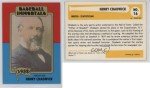 1980-84 SSPC Baseball Immortals Henry Chadwick Card
