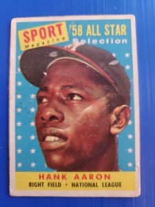 1958 Topps Hank Aaron All Star Card #488