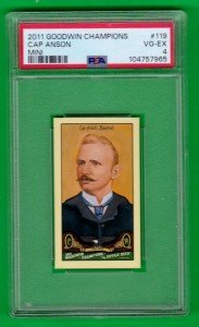 2011 UD Goodwin Champions Mini Cap Anson PSA 4
