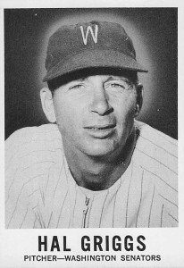1960 Leaf Baseball Card #34 Hal Griggs