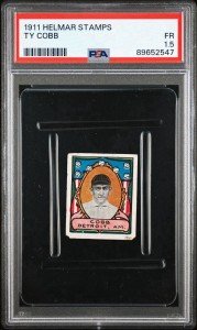 Ty Cobb 1911 T332 Helmar Stamp - PSA 1.5