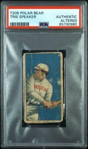 T206 Tris Speaker Polar Bear Card - 1909-11