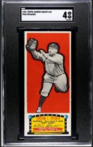 Tris Speaker 1951 Topps Connie Mack All-Star Card