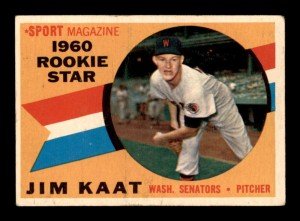 1960 Topps Jim Kaat Rookie Card #136