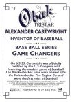 2009 TriStar Obak Alexander Cartwright Sports Card