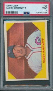 1960 Fleer Gabby Hartnett #29 PSA 9 Card