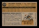 1960 Topps Orlando Cepeda #450 Baseball Card